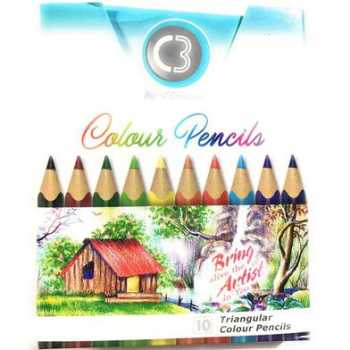 DOMS C3 Colour Pencils 12 Pcs : smoll