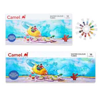 Camel Water colour tubes 12 SHADES